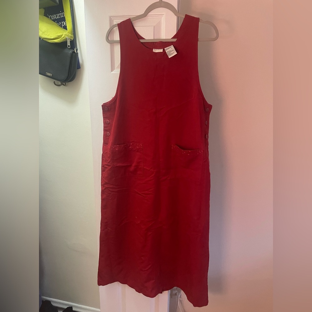 90’s Red Shift Dress